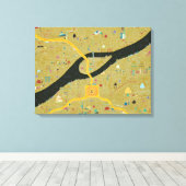 Caïro Revolutie - Canvas Afdruk (Insitu (Houten vloer))