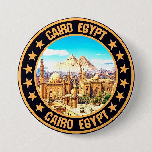 Caïro Ronde Button 7,6 Cm (Voorkant)