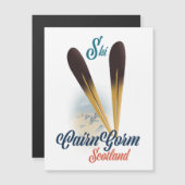 Caïro Scotland Ski poster (Voorkant / Achterkant)