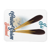 Caïro Scotland Ski poster Magneet (Horizontaal)