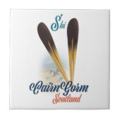 Caïro Scotland Ski poster Tegeltje (Voorkant)