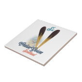 Caïro Scotland Ski poster Tegeltje (Zijkant)