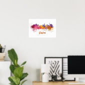 Caïro skyline in waterverf poster (Thuiskantoor)