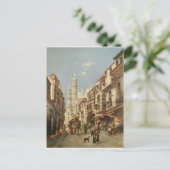 Cairo Straatscène Max Rabes Fijne Kunst Canvas Briefkaart (Staand voorkant)