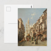 Cairo Straatscène Max Rabes Fijne Kunst Canvas Briefkaart (Voorkant / Achterkant)