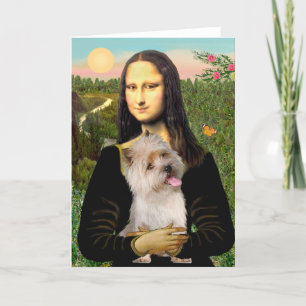 Caïro Terrier 9 - Mona Lisa Feestdagen Kaart