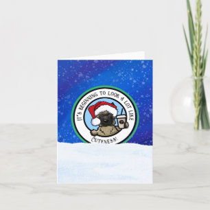 Caïro Terrier Coffee Lover kerstkaart Bedankkaart