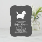 Caïro Terrier Dog Baby shower Geslacht Neutraal Kaart (Staand voorkant)