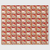 Caïro Terrier Dog Funny Holiday met kerstmis Cadeaupapier (Vlak)