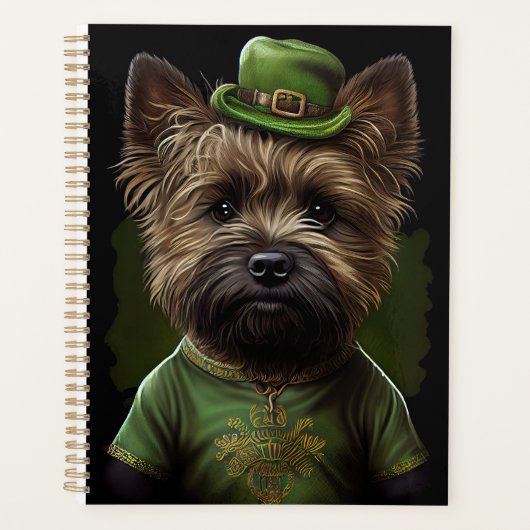 Caïro Terrier dog in St. Patrick's Day Dress Planner (Voorkant)