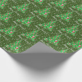 Caïro Terrier Dog Kerstmis Holiday Green Cadeaupapier (Hoek)