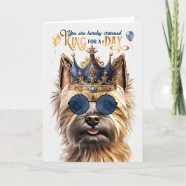 Caïro Terrier Dog King voor een dag grappige verja Kaart