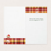 Caïro Terrier Dog met feestdag rode kerstmis Kaart