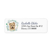 Caïro Terrier Dog WreatReturn Address Label (Voorkant)