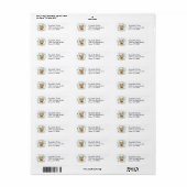 Caïro Terrier Dog WreatReturn Address Label (Full Sheet)