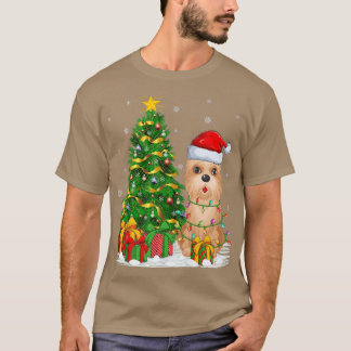Caïro Terrier Dog Xmas Tree Santa Cairn Terrier Ch T-shirt