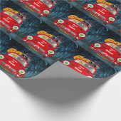 Caïro Terrier Driving Car Scary Halloween Cadeaupapier (Hoek)