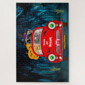 Caïro Terrier Driving Car Scary Halloween Legpuzzel (Verticaal)