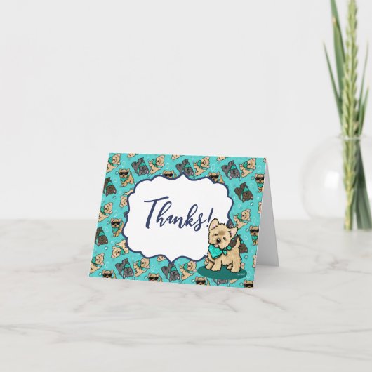 Caïro Terrier Hartelijk dank Bedankkaart (Voorkant)