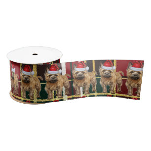 Caïro Terrier Holiday Pset Funny Dog Kerstmis Satijnen Lint