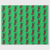 Caïro Terrier in een kerstboompapier Cadeaupapier (Vlak)