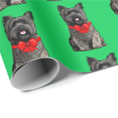 Caïro Terrier in een kerstboompapier Cadeaupapier (Rol Hoek)