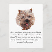 Caïro Terrier Keepomwille - VROUW Briefkaart (Voorkant)