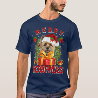 Caïro Terrier Merry Xmas Woofmas kerstlantaarns T-shirt