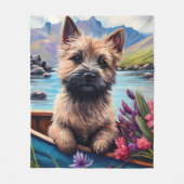 Caïro Terrier op een peddel: een Schilderachtig av Fleece Deken (Voorkant)