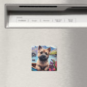 Caïro Terrier op een peddel: een Schilderachtig av Magneet (Insitu (Vaatwasser))