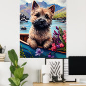 Caïro Terrier op een peddel: een Schilderachtig av Poster (Thuiskantoor)