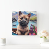 Caïro Terrier op een peddel: een Schilderachtig av Vierkante Klok (Huis)