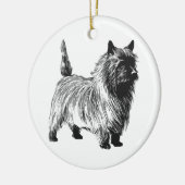 Caïro Terrier - Vintage Keramisch Ornament (Links)