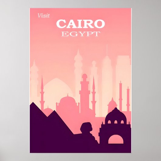 Cairo Travel Poster (Voorkant)