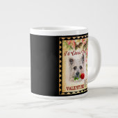 Caïro Valentijn Dog met Roos Grote Koffiekop (Voorkant rechts)
