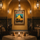 Caïro Vintage Reisposter – Retro Egypte Piramides Poster