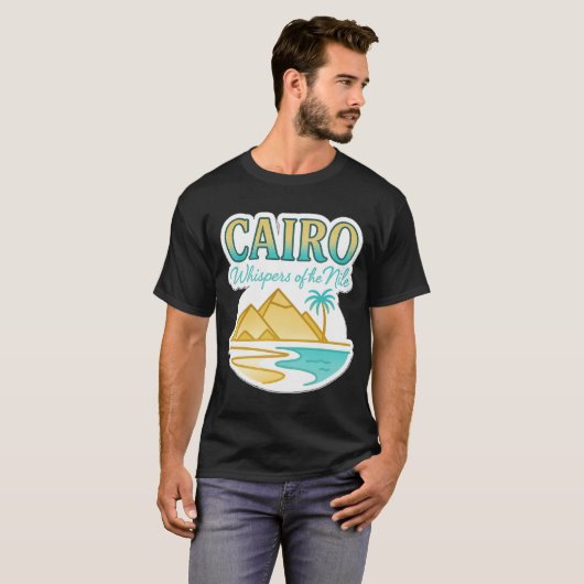 Cairo Whispers of the Nile – Desert & Pyramids T-shirt (Voorkant volledig)