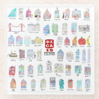 CAIS 2e Grade Glass Onderzetter - Klasse van 2030 Glazen Onderzetter