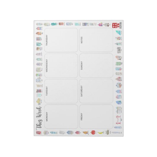 CAIS 2e klas Weekplanner - Klasse van 2030 Notitieblok (Linkerzijde)