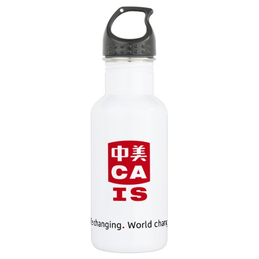 CAIS-waterfles wit Waterfles (Voorkant)