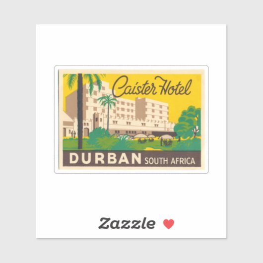 Caiseter Hotel Durban South Africa Sticker (Vel)