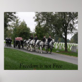 caisson Arlington begraafplaats Poster (Voorkant)