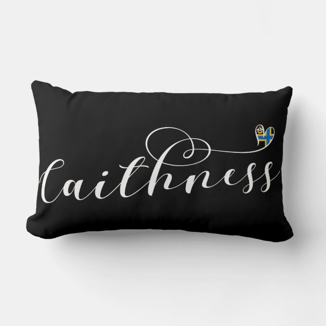 Caithness Heart Flag, Schotland Kussen (Voorkant)