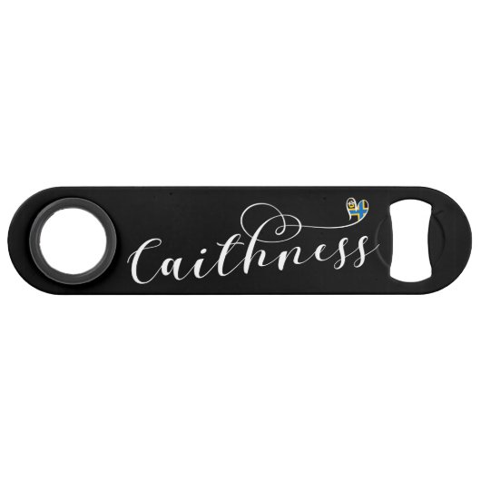 Caithness Heart Flag, Schotland Speed Flessenopener (Voorkant (Horizontaal))