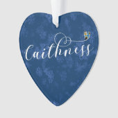 Caithness Heart in Flag, Schotland Ornament (voorkant)