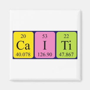 Caiti periodiek table name magnet