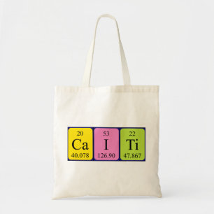 Caïti periodieke table name canvas tas