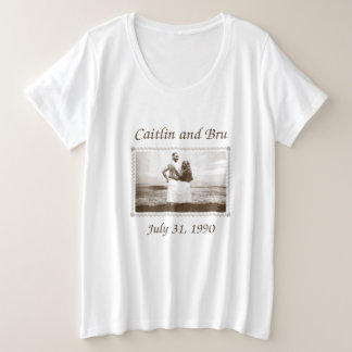 Caitlin and Bru 1990 (Women's Plus) Grote Maat T-shirt