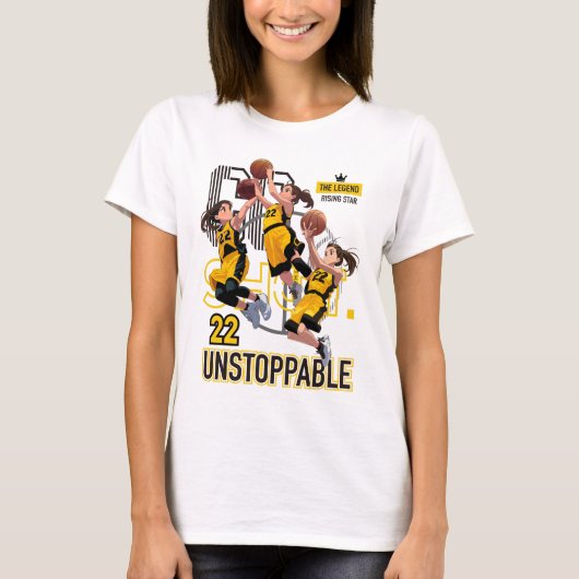 Caitlin Clark 22 72611 T-shirt (Voorkant)