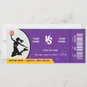 Caitlin Clark Basketball Ticket WNBA #22 Kaart (Voorkant)